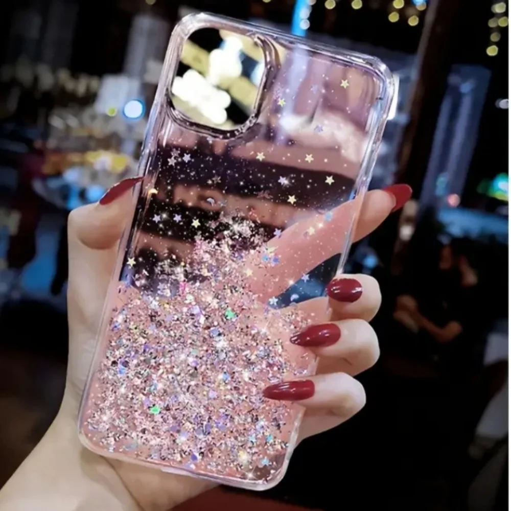 Brand new Apple IPhone 14 Pro Max Glitter Clear Soft Silicone Phone case
